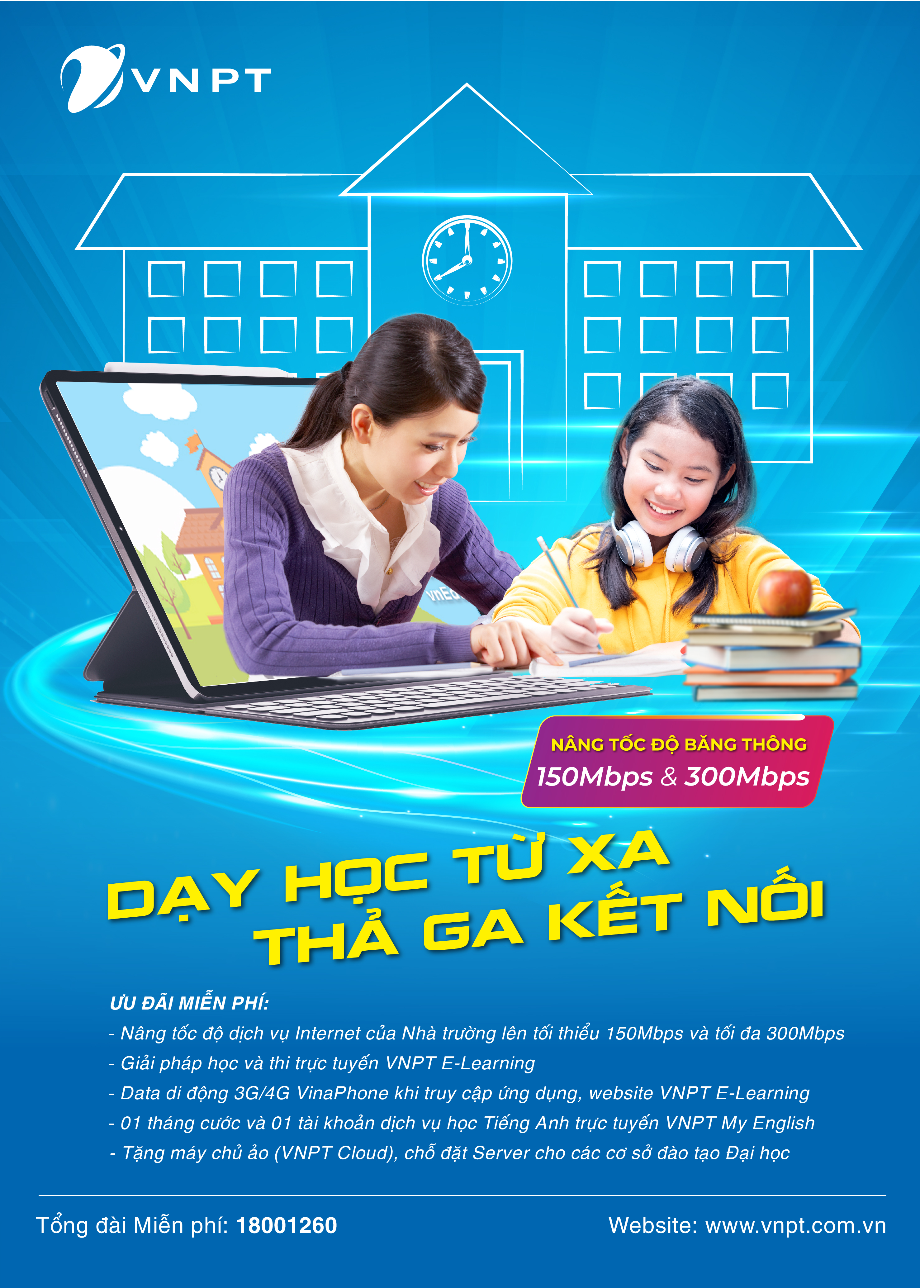 VNPT chung sức, đồng hành cùng giáo dục trực tuyến